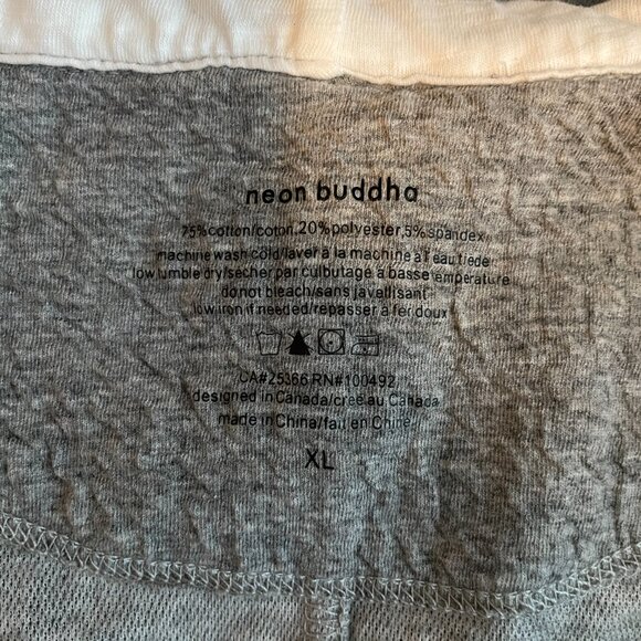 Neon Buddha Women XL Gray Highlands Hooded Sweater Vest Lagenlook Oversized - Picture 7 of 7